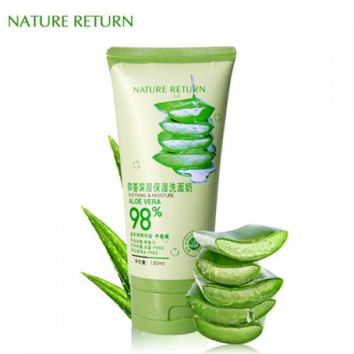 NATURE RETURN 98%芦荟保湿洗面奶 150ML