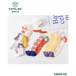 正版鹿人袜子 春夏款女士水晶船袜中腰 透气短袜 L6058（1双）