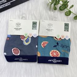 正版鹿人男士内裤 中腰莫代尔棉 简约印花舒适平角裤 L7711