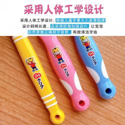 日本巧虎儿童牙刷 婴儿宝宝学生口腔清洁牙齿牙刷6个月-12岁 单支