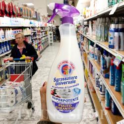 《贸》正版意大利大公鸡头去污清洁剂油污净 厨房去油油烟机清洗喷剂 600ml