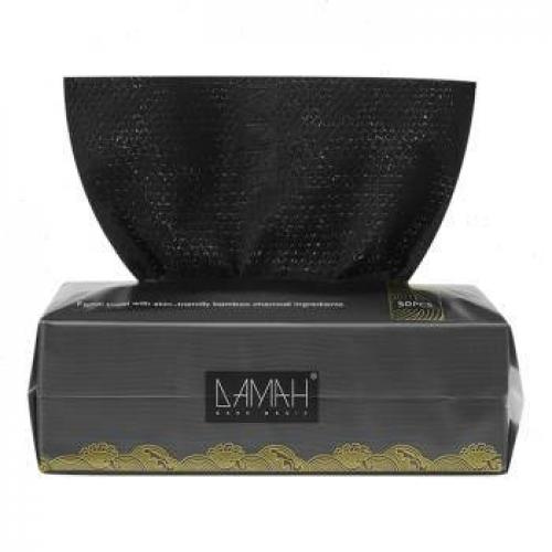 黑魔法 备长炭抽取式洁面巾 竹炭一次性洗脸巾 50抽