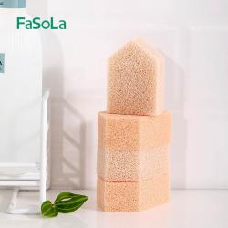 FaSoLa 洁面扑 洗脸海绵擦脸面扑加厚清洁脸部洗脸巾 4枚装