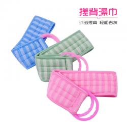 韩式加厚拉背搓澡巾 免搓无痛长条女士男士洗澡巾 拉环设计