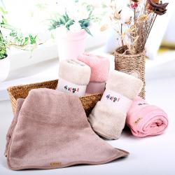 韩国阿里郎 纯色长毛绒毛巾珊瑚绒吸水干发擦脸毛巾 35*75cm