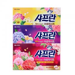 《贸》韩国 LG柔顺纸30抽 LG抽取式纸柔顺剂 3种味道