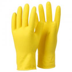 韩国进口家务清洁橡胶手套 防水短款胶皮手套 洗碗洗衣服 10双装