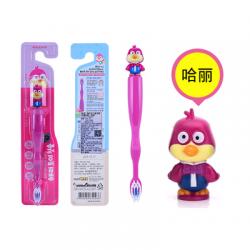 《贸》韩国 啵乐乐儿童牙刷 小企鹅立体卡通头宝宝软毛牙刷 3-12岁