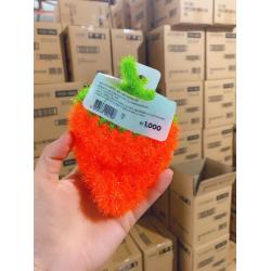 韩国亚克力纤维草莓洗碗巾/洗碗布 好清洗 轻松洗去油污 厚实版