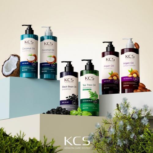 《贸》韩国爱敬KCS可希丝 自然系列洗发水/护发素 去屑丝柔水漾丰盈