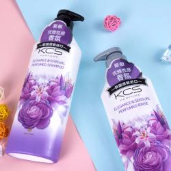 《贸》韩国KCS可希丝花香洗发水弹性滋养洗发露长时留香护发素600ml