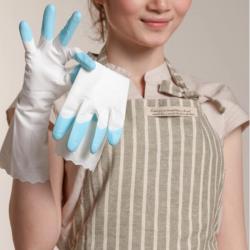 台湾手护神  鲨鱼油302鲨鱼油植绒保湿手套 洗衣/洗碗手套