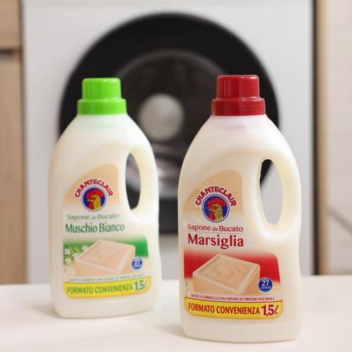 《贸》意大利大公鸡头洗衣液花香去污渍不伤手 柔顺皂液1.5L