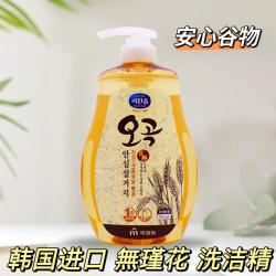 《贸》韩国进口无穷花無瑾花蔬果洗涤剂餐具清洁剂安心谷物洗洁精750ml