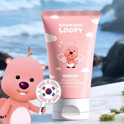韩国原装进口赞萌露比ZANMANG LOOPY控油净透洁面乳男女生洗面奶